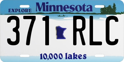 MN license plate 371RLC