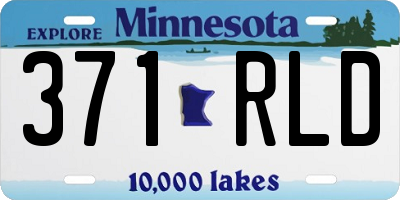 MN license plate 371RLD