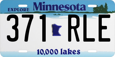 MN license plate 371RLE