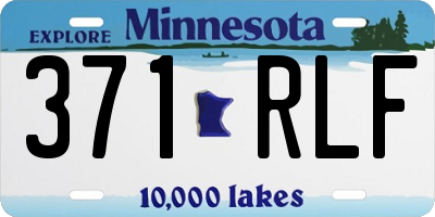 MN license plate 371RLF