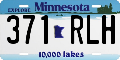 MN license plate 371RLH