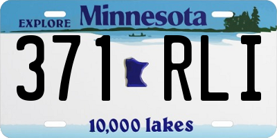 MN license plate 371RLI