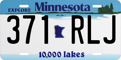 MN license plate 371RLJ