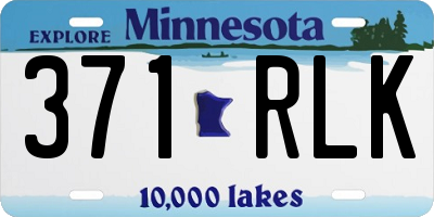 MN license plate 371RLK