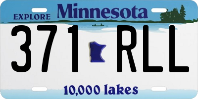 MN license plate 371RLL