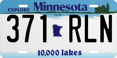 MN license plate 371RLN
