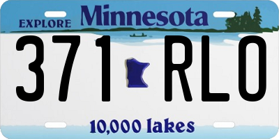 MN license plate 371RLO