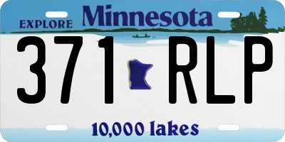MN license plate 371RLP