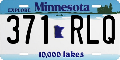 MN license plate 371RLQ