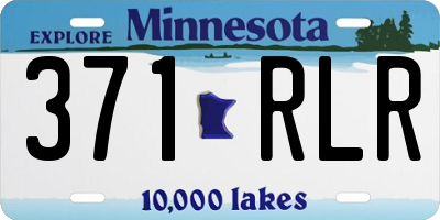 MN license plate 371RLR