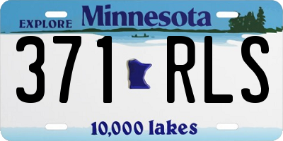MN license plate 371RLS