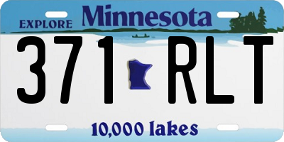 MN license plate 371RLT