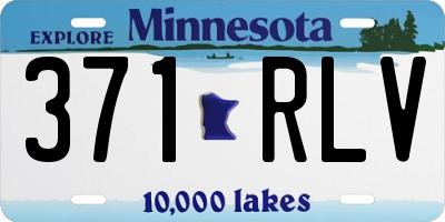 MN license plate 371RLV
