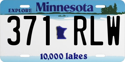 MN license plate 371RLW
