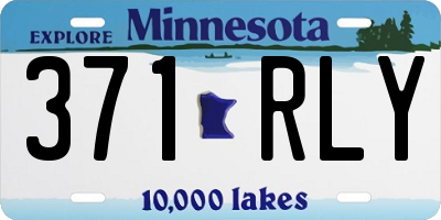 MN license plate 371RLY