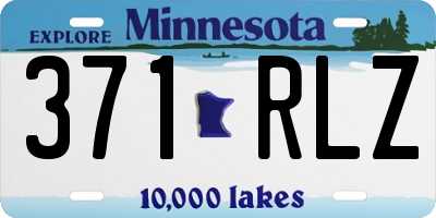 MN license plate 371RLZ