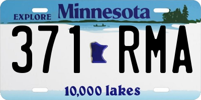 MN license plate 371RMA