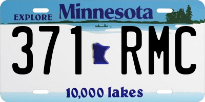 MN license plate 371RMC