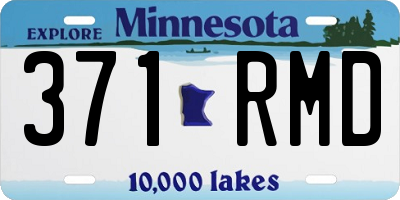 MN license plate 371RMD