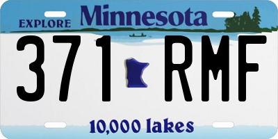 MN license plate 371RMF