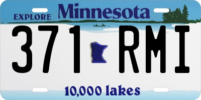 MN license plate 371RMI