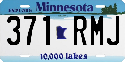 MN license plate 371RMJ