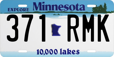 MN license plate 371RMK