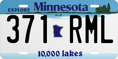 MN license plate 371RML