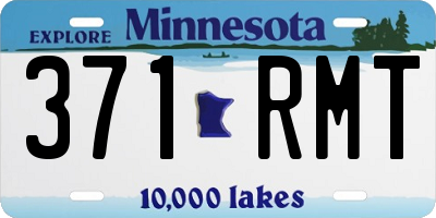 MN license plate 371RMT
