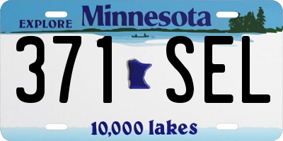 MN license plate 371SEL