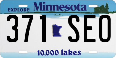 MN license plate 371SEO