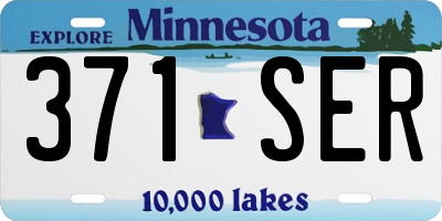 MN license plate 371SER