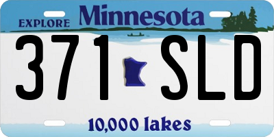 MN license plate 371SLD