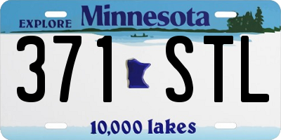 MN license plate 371STL
