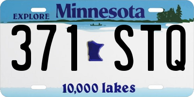 MN license plate 371STQ