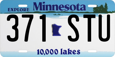 MN license plate 371STU