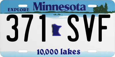 MN license plate 371SVF