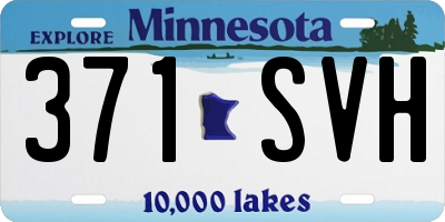 MN license plate 371SVH
