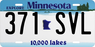 MN license plate 371SVL