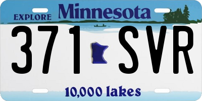 MN license plate 371SVR