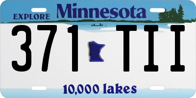 MN license plate 371TII