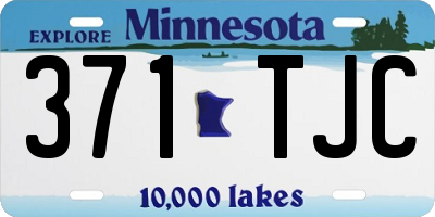 MN license plate 371TJC