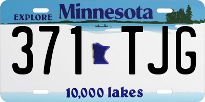 MN license plate 371TJG