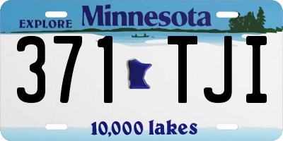 MN license plate 371TJI