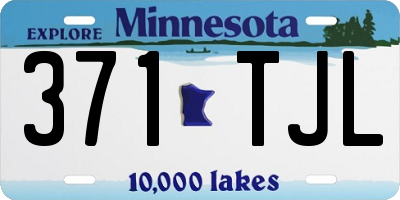 MN license plate 371TJL