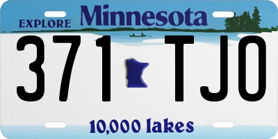 MN license plate 371TJO