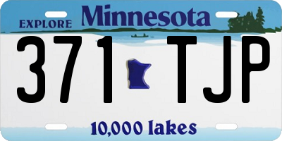 MN license plate 371TJP
