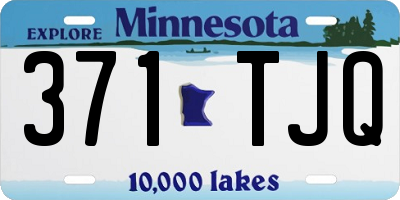MN license plate 371TJQ