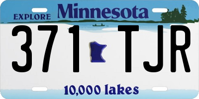 MN license plate 371TJR