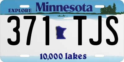 MN license plate 371TJS